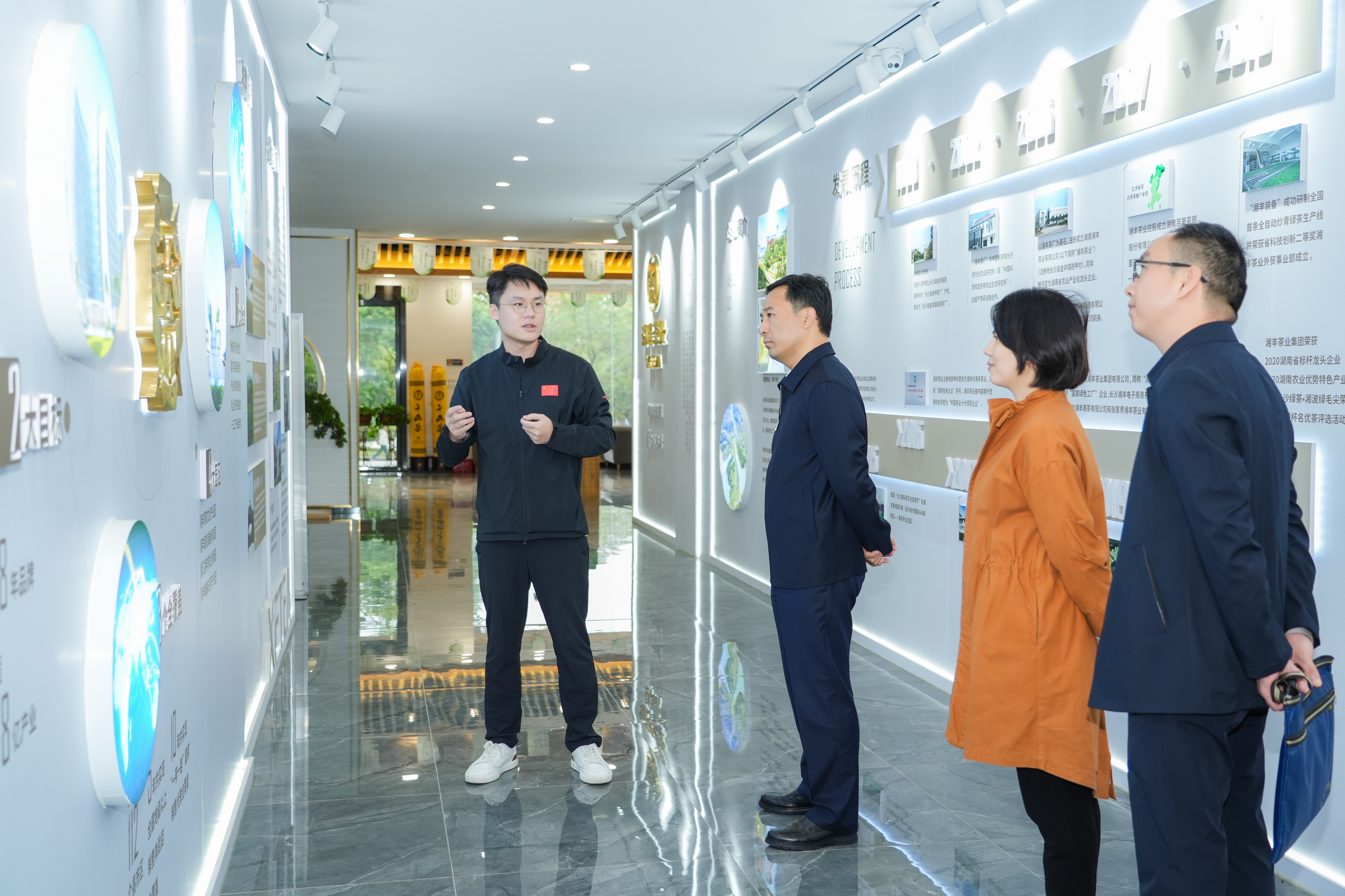 楊光華走訪慰問知名民主人士——湘豐茶業集團董事長湯程霖